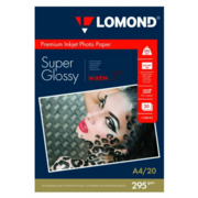 Фотобумага Lomond 1108101 A4/295г/м2/20л./белый высокоглянцевое для струйной печати