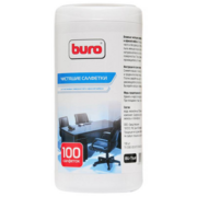 Туба с чистящими салфетками BURO BU-TSURL, для поверхностей и офисной мебели, 100 шт. [817442]