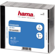 Коробка Hama H-44744 Jewel для CD 5шт. прозрачный/черный