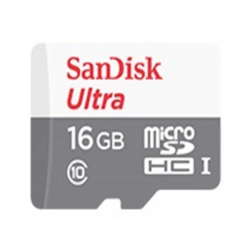 Флеш карта microSDHC 16Gb Class10 Sandisk SDSQUNB-016G-GN3MA Ultra + adapter
