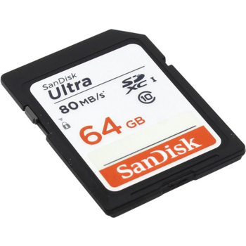 Флеш карта SDXC 64Gb Class10 Sandisk SDSDUNC-064G-GN6IN Ultra 80