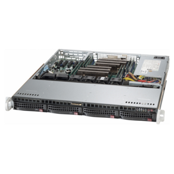 Серверная платформа 1U SATA BLACK SYS-6018R-MT SUPERMICRO