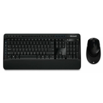 Клавиатура + мышь Microsoft Comfort 3050 клав:черный мышь:черный USB беспроводная Multimedia