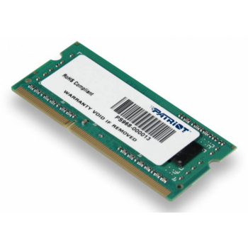 Память DDR3 4Gb 1333MHz Patriot PSD34G133381S RTL PC3-10600 CL9 SO-DIMM 204-pin 1.5В