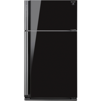 Холодильник Sharp SJ-XP59PGBK черное стекло/стекло (двухкамерный)