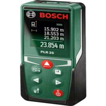 Bosch PLR 25 Лазерный дальномер [0603672521] { 635 нм, 0.05 - 25 м, 0.08 кг }