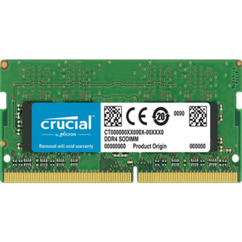 Память оперативная Crucial SODIMM 8GB DDR4 2400 MT/s (PC4-19200) CL17 SR x8 Unbuffered 260pin Single Rank