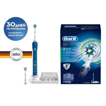 Зубная щетка электрическая Oral-B Smart 4 4000 белый