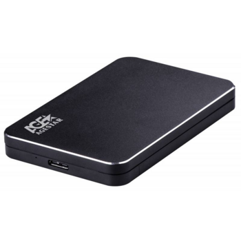 AgeStar 3UB2A18 (BLACK) USB 3.0 Внешний корпус 2.5" SATA алюминий+пластик, черный