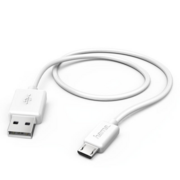Кабель Hama microUSB-USB 2.0 белый 1.4м для Универсальный для универсальный (00173628)