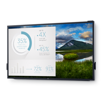 LCD Dell 85.6" C8618QT Touch черный {IPS LED 3840x2160 8ms 16:9 400cd 178гр/178гр D-Sub DisplayPort HDMI}