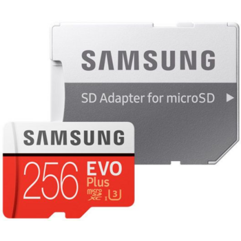 Карта памяти Micro SecureDigital 256Gb Samsung EVO Plus v2 Class 10 MB-MC256GA/RU {MicroSDXC Class 10 UHS-I U3, SD adapter}