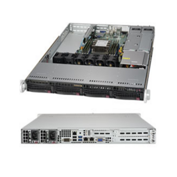 Серверная платформа Supermicro SERVER SYS-5019P-WTR ( X11SPW-TF, CSE-815TQC-R504WB2) (LGA 3647, Intel C622 chipset, VGA, 6xDDR4 Up to 768GB ECC 3DS LRDIMM, 4 Hot-swap 3.5" SATA3 drive bays, Dual 10GBase-T LAN with Intel® X772 + X557, 500W Redundant power)