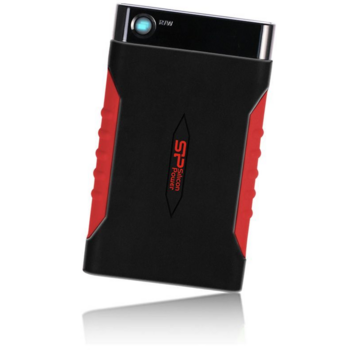 носитель информации Silicon Power Portable HDD 2Tb Armor A15 SP020TBPHDA15S3L {USB3.0, 2.5", Shockproof, black-red}
