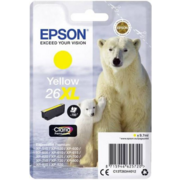 EPSON C13T26344010/4012 Картридж Epson XP-600, XP-605, XP-700, XP-800, Желтый. 26XL YE (cons ink)