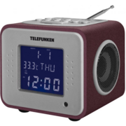 Радиоприемник настольный Telefunken TF-1575 бордовый USB SD/MMC