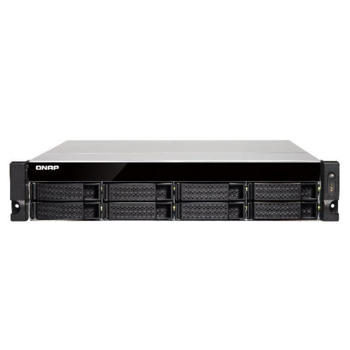 Сетевое хранилище без дисков SMB QNAP TS-853BU-4G NAS 8 HDD trays, rackmount, 1 PSU. 4-core Intel Celeron J3455 1,5 GHz (up to 2,3 GHz), 4 GB. W/o rail kit RAIL-B02