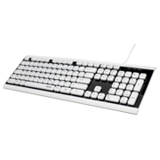 Клавиатура Hama Covo черный/белый USB slim для ноутбука