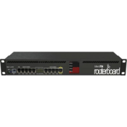 Сетевое оборудование MikroTik RB2011UiAS-RM RouterBOARD Роутер для помещений: 10 Ethernet (5 Gigabit), 1 SFP, 128 МБ RAM, сенсорный дисплей и раздача PoE-питания на 10 порту