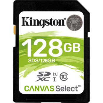 Карта памяти SecureDigital 128Gb Kingston SDS/128GB {SDXC Class 10, UHS-I}