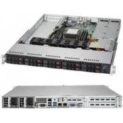 Supermicro SYS-1019P-WTR Серверная платформа SYS-1019P-WTR Supermicro 1U, 2x500W, 1xLGA3647, iC622, 6xDDR4, 10x2.5" Drive, 2x10GbE, IPMI, RMKit