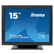 Монитор Iiyama 15" T1531SAW-B5 черный TN LED 8ms 4:3 HDMI M/M матовая 700:1 370cd 170гр/160гр 1024x768 D-Sub DisplayPort HD READY Touch 4.8кг