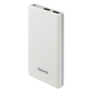 Мобильный аккумулятор Buro RCL-10000-WG 10000mAh 2.1A 2xUSB белый/серый