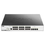 D-Link DGS-3000-28XMP/B1A Управляемый L2 коммутатор с 24 портами 10/100/1000Base-T и 4 портами 10GBase-X SFP+ (24 порта PoE 802.3af/at, PoE-бюджет 370 Вт)