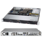 Корпус 1U, support size: (12" x 10") (9.6" x 9.6"), 4 x 3.5" hot-swap SAS/SATA drive bay with SES2, 1U 4-Port 12Gbps Backplane Support 4x3.5, 1U 500W Multi-output power supply w/ PMbus, 80Plus Platinum, 1 full height expansion slot(s), 4 x 40x28mm PWM fan