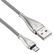 Кабель Digma USB (m)-micro USB (m) 3м серебристый
