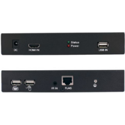 Приёмник OSNOVO Комплект для передачи HDMI, 2xUSB(клавиатура+мышь) и ИК управления по сети Ethernet, "точка-точка" до 180м.