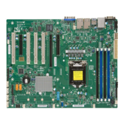 Системная плата MB Supermicro X11SSA-F-O, 1xLGA 1151, E3-1200 v6/v5, C236, 4xDDR4 Up to 64GB Unbuffered ECC UDIMM, 1 PCI-E 3.0 x8 (in x16), 1 PCI-E 3.0 x8, 1 PCI-E 3.0 x4 (in x8), 4 5V PCI 32-bit slots, Dual GbE LAN with Intel® i210-AT, 6 SATA3 (6Gbps) vi