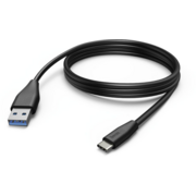 Кабель Hama 00183343 USB (m)-USB Type-C (m) 3м черный
