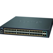 GS-5220-48P4X управляемый коммутатор L2+/L4 48-Port 10/100/1000T 802.3at PoE + 4-Port 10G SFP+ Managed Switch, with Hardware Layer3 IPv4/IPv6 Static Routing (400W PoE Budget, ONVIF)