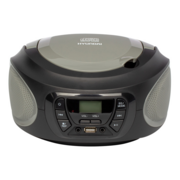 Аудиомагнитола Hyundai H-PCD380 черный/серый 4Вт/CD/CDRW/MP3/FM(dig)/USB/BT