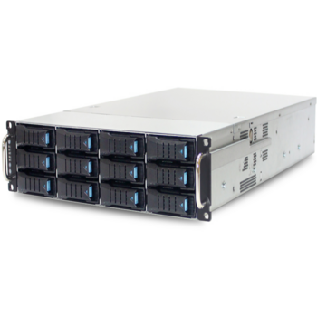 Серверная платформа SB202-SP, 2U, 12xSATA/SAS HS 3,5"/2,5" bay+2* 2.5" 7mm HS bay, Spica ( 2xs3647 up to 205W, 12xDDR4 DIMM, 2x1GbE,w/o IOC, dedicated BMC port, AST2500), 12G 12-bay passive BP with 3xSFF-8643, 800W 1+1redundant 80+ Platinum, 2xCPU heatsin