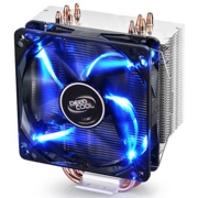 Вентилятор Cooler Deepcool GAMMAXX 400 BLUE BASIC {Soc-FM2+/AM2+/AM3+/AM4/1150/1151/1155/ 4-pin 18-30dB Al+Cu 130W 640gr LED} Ret