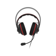 Наушники с микрофоном Asus TUF Gaming H7 CORE черный/красный 1.2м накладные оголовье (90YH01QR-B1UA00)