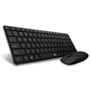 Клавиатура + мышь Rapoo 9300M клав:черный мышь:черный USB беспроводная Multimedia