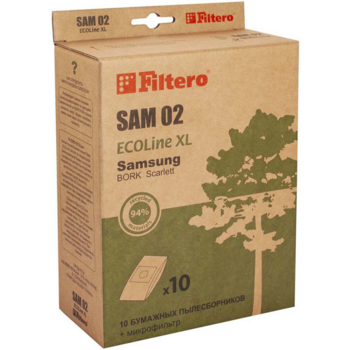 Пылесборники Filtero SAM 02 ECOLINE XL бумажные