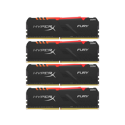 Модуль памяти KINGSTON Fury Gaming DDR4 Общий объём памяти 64Гб Module capacity 16Гб Количество 4 2666 МГц Радиатор Множитель частоты шины 16 1.2 В RGB черный HX426C16FB3AK4/64