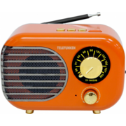 Радиоприемник настольный Telefunken TF-1682UB оранжевый/золотистый USB microSD