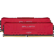 Модуль памяти CRUCIAL Ballistix Gaming DDR4 Общий объём памяти 16Гб Module capacity 8Гб Количество 2 3000 МГц Множитель частоты шины 15 1.35 В красный BL2K8G30C15U4R