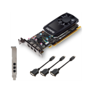 Видеокарта VGA PNY NVIDIA Quadro P400, 2 GB GDDR5/64 bit,3xMini DisplayPort, PCI-E 3.0, miniDisplayPort - DVI-D, 3xminiDisplayPort - DisplayPort [VCQP400DVIV2-PB] RTL