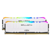 Модуль памяти CRUCIAL Ballistix RGB Gaming DDR4 Общий объём памяти 32Гб Module capacity 16Гб Количество 2 3000 МГц Множитель частоты шины 16 1.35 В RGB белый BL2K16G30C15U4WL