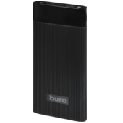 Мобильный аккумулятор Buro RLP-12000-B Li-Pol 12000mAh 2.1A+2.1A черный 2xUSB материал пластик