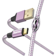 Кабель Hama 00187203 USB (m)-USB Type-C (m) 1.5м фиолетовый