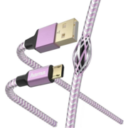 Кабель Hama 00187205 USB (m)-micro USB (m) 1.5м фиолетовый