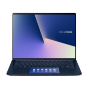 Ноутбук ASUS UX434FQ-A5037T +bag+cable 14"(1920x1080 (матовый))/Intel Core i7 10510U(1.8Ghz)/16384Mb/1024SSDGb/noDVD/Ext:nVidia GeForce MX350(2048Mb)/Cam/BT/WiFi/war 1y/1.49kg/Royal Blue/W10 + ScreenPad