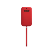 Apple iPhone 12 Pro Max Leather Sleeve with MagSafe (PRODUCT)RED Кожанный чехол MagSafe для iPhone 12/12 Pro Max красного цвета